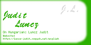 judit luncz business card